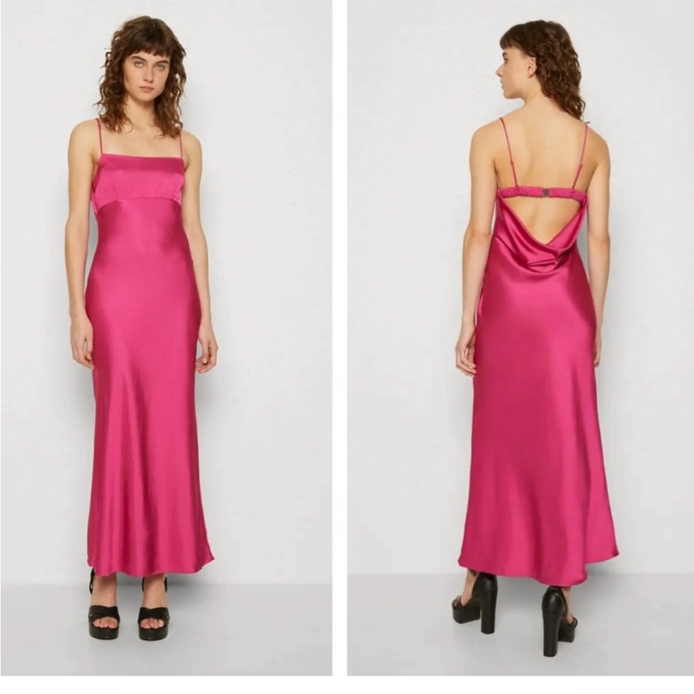 Abercrombie & Fitch - Satin cowl back dress